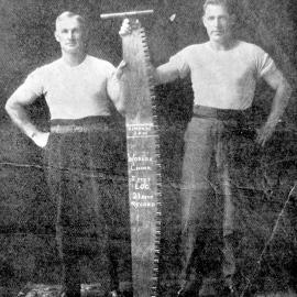  George Jack and Joe Clayton - Simonds Saw Worlds Champ.ca.1920`s.