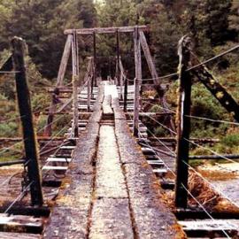 Old Swingbridge - Nelson Creek .ca.1978.