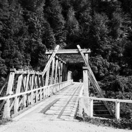 O'Sullivan`s Bridge over the Buller River.
