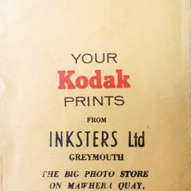 "Your Kodak Prints" from Inksters, Greymouth.