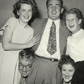 Hazel Lucas,Mr Matheson,Ron Campbell,Betty Bailey - ex Orwell creek and Kotuku.1950.