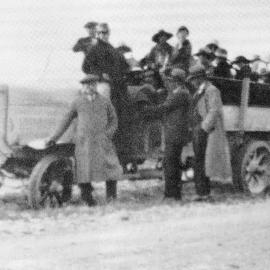 Blackball community going on a picnic on Leyland truck 