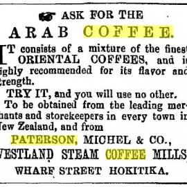 Paterson ,Michel & Co,Westland Steam Coffee Mills, Wharf Street, Hokitika - coffee roasting