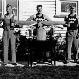 South Westland Axemen - Eddie Nolan, Robbie Nolan, Bill Nolan.