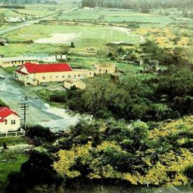2 photos of Inangahua Township - Damage from the earthquake.1968.