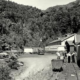 Strongman Mine yard. ca. 1950`s.