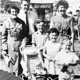Cadigan family from Hokitika at the Industries Fair in Greymouth .ca.1969.