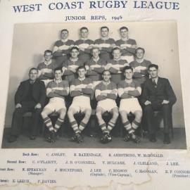 West Coast Rugby League junior reps 1946