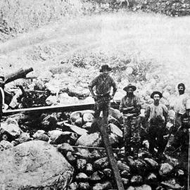 Gold sluicing at Dillmanstown