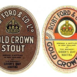 Beer labels from the Robert Ford and Co. Ltd Brewery