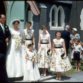  Janet and Dick  Anderson married at the Presbyterian Church, Hokitika, December 1958.