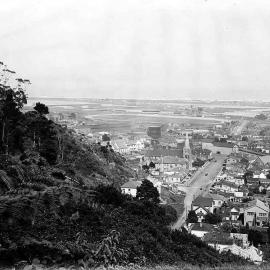 View from above Greymouth. ca.1920.