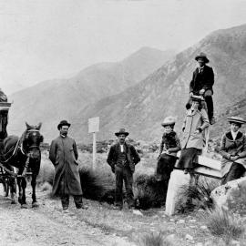 Arthurs Pass, on the dividing line between Canterbury and Westland. 1904.