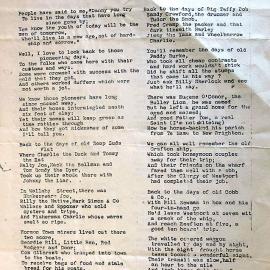  3 pages of Dan Maloney`s verse on old Buller characters. 