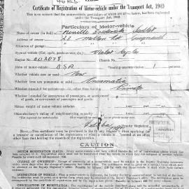 BSA Bantam Certificate of Registration .1982.