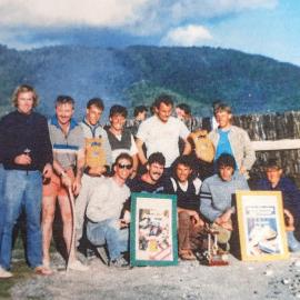 Kahuna Board Riders Club Xmas party, Greymouth.1985.