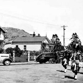 Gordon Elley's butcher shop van in Greymouth.