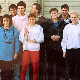 West Coast Volleyball Team .1990. 