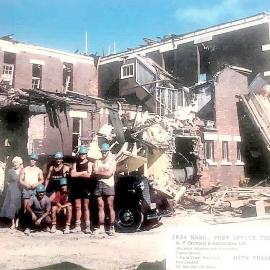 Greymouth Post Office demolition.1995.