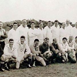 Westcoast Rugby and League referees before a game of soccer.