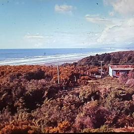 Taken in Karoro , on top of the hill looking north at Arnotts Heights.1970.