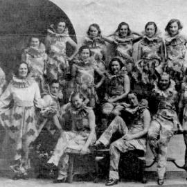 Dancers performing at a Picture show in Greymouth. ca.1936.