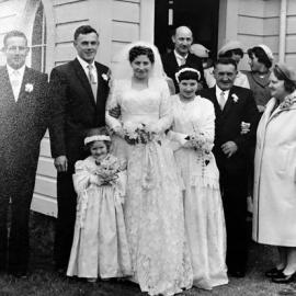 60 years ago - married  in the Murchison Methodist Church.  - 2 PHOTOS -