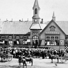 First Greymouth State school.Grey Main.Built 1876.