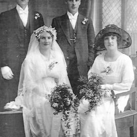 Marriage of Mary Hill and Herb Long, Ngahere 1919