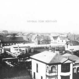 Westport, showing house cnr of Queen Street and Lyndhurst Street, old State School, Masonic Lodge