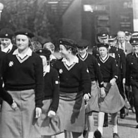  St Johns Cadets marching,Greymouth.1983.
