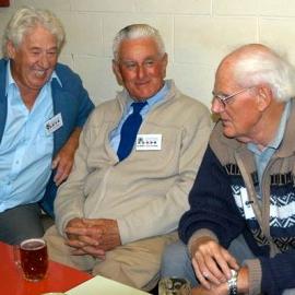Greymouth Bowls Club,100 years - Bill Millar, Albert Whitehead, Peter Gee .2004.