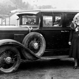 Blackball residents, Violet (nee Riddiford) and Asa (Jack) Whiting at Cobden.ca.1932.