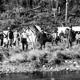 Telegraph construction camp, West Coast