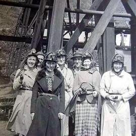 Reefton people at Waiuta, date unknown.