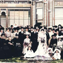 Believed to be marriage of Percy Johnson and Marie Schlichting in 1904, possibly in Greymouth