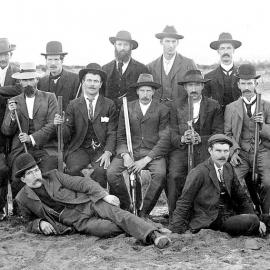 Shooting party at Lake Brunner