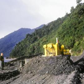 Forming the road to Jackson Bay and  Wharf. ca. early 1960`s