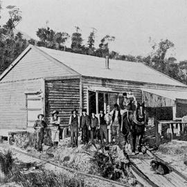 Flax Mill  at Birchfield - where over 1000 pounds of worth of flax was treated every month.ca.1911.