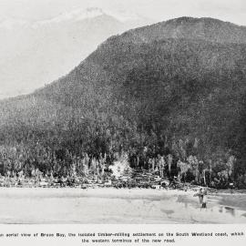 Bruce Bay, timber- milling settlement 1936.