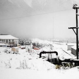 Otira in the snow, 1980s
