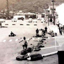 Go karts pictured from Regent Theatre, Greymouth.1970-71.