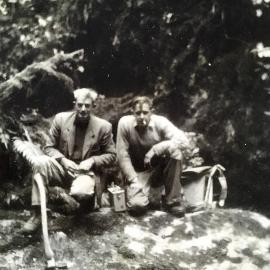 Don Bullen and Keith Hingston prospecting for uranium .1955 - 56.