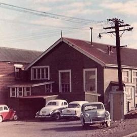 Shunters shack Grey wharf, early 1960s.