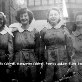 Phyllis Caldwell, Marguerite Caldwell,Patricia Mc`Clean and Iris Beale.