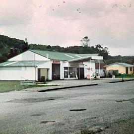 Teasdale`s BP petrol station and work shop on McGowan street,Runanga.ca.1980`s.