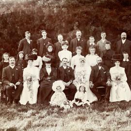 Wedding circa 1900s, possibly Blacks Point or Reefton