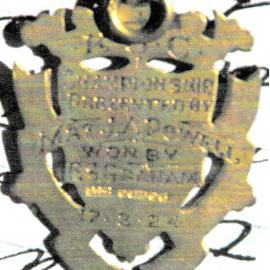  Minutes of the Kokatahi Gun Club and Stan Graham`s award medal .1923.  - ALBUM -