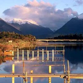 Whitebait stands  on the Ōkuru estuary in South Westland.ca/2007.