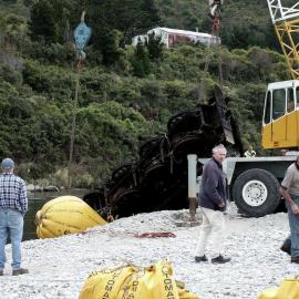 Retrieving the dumped Uc and La Locos out of the Grey River near Omoto. - ALBUM -
